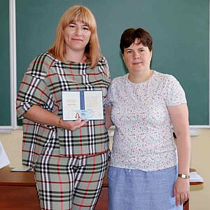 Президент ВАП Морозова Тетяна Романівна та Мацюк Катерина Вікторівна