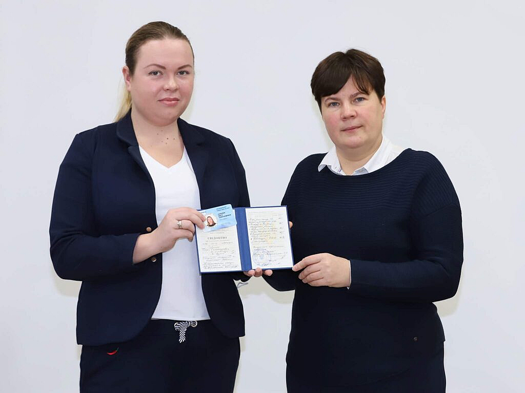 Президент ВАП Морозова Татьяна Романовна и Cлаблюк Дарья Александровна
