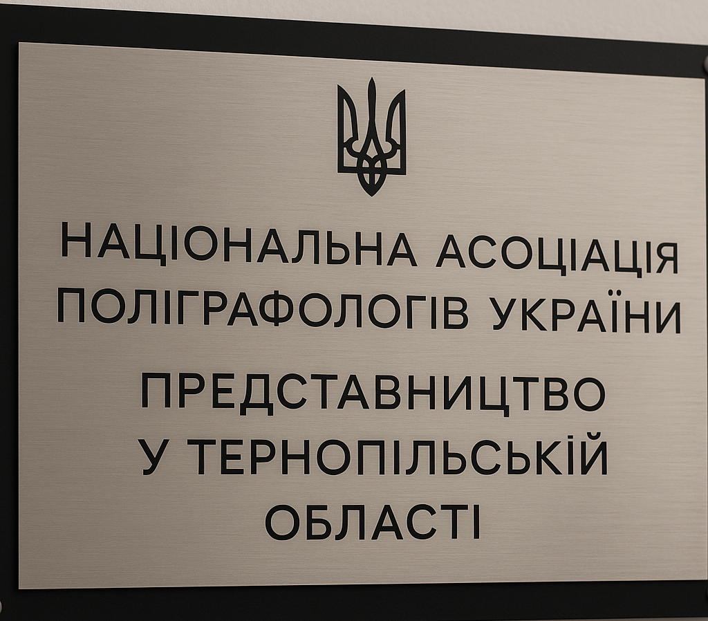 Представництво Національної асоціації поліграфологів  України (НАПУ) у Тернополі та Тернопільській області