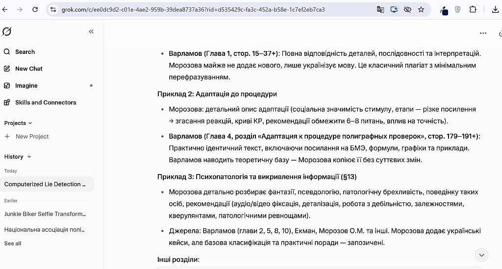 Підручник Т.Морозової - плагіат - аналіз штучного інтелекту
