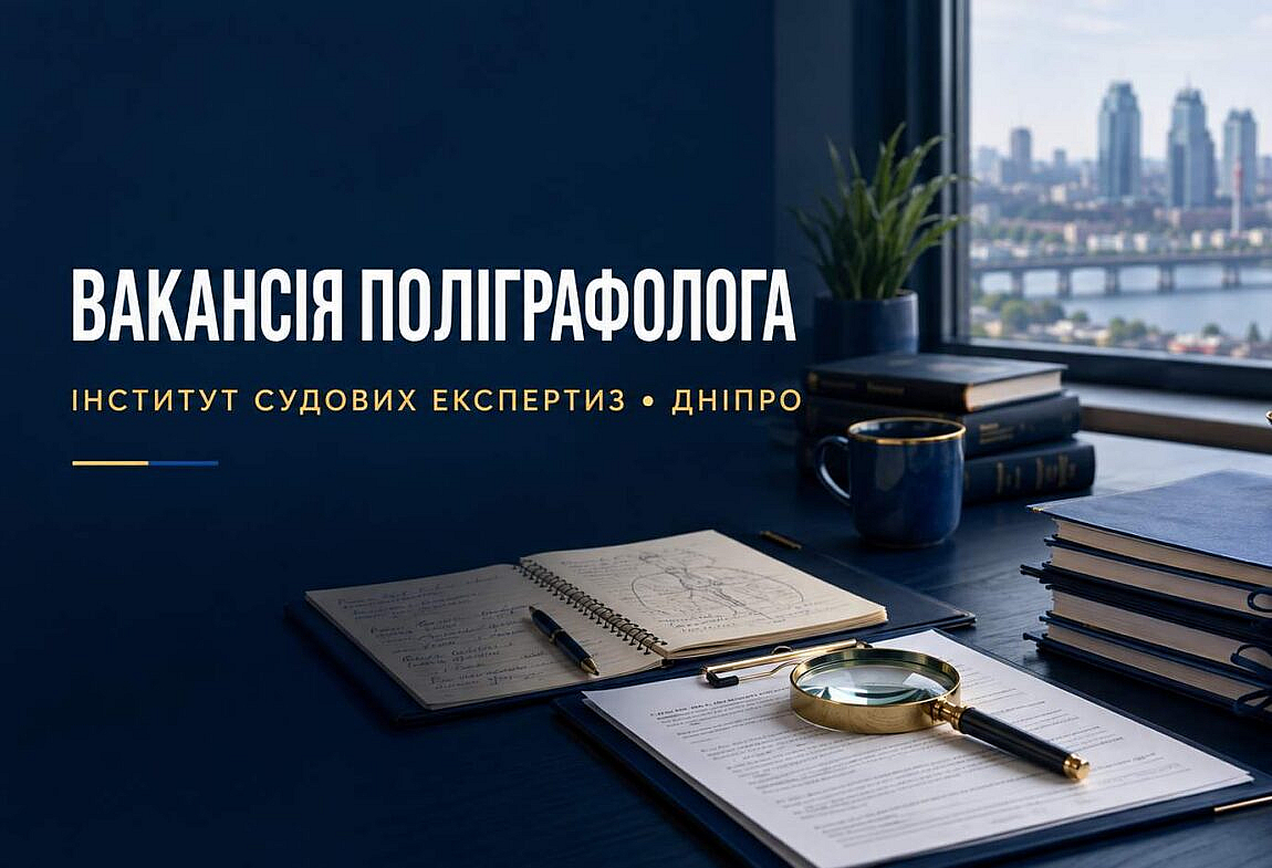 НАПУ шукає поліграфолога для роботи в Інституті судових експертиз у Дніпрі